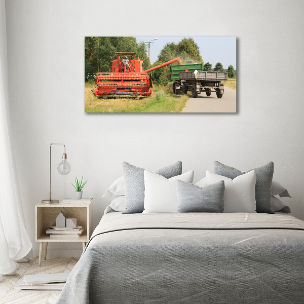 Quadro su tela Mietitrebbia