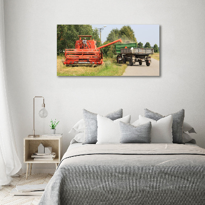 Quadro su tela Mietitrebbia