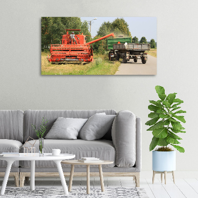 Quadro su tela Mietitrebbia