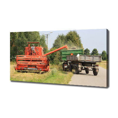 Quadro su tela Mietitrebbia