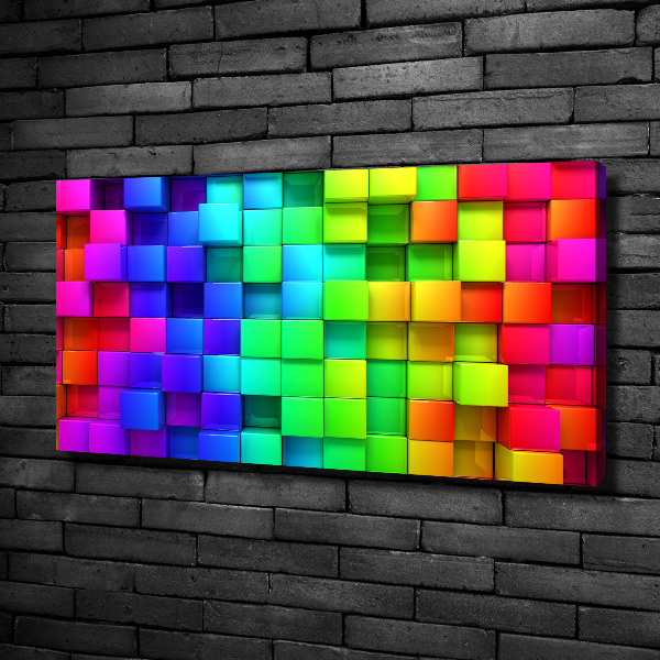 Quadro stampa su tela Scatole colorate