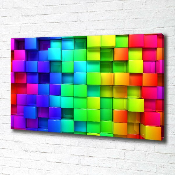 Quadro stampa su tela Scatole colorate