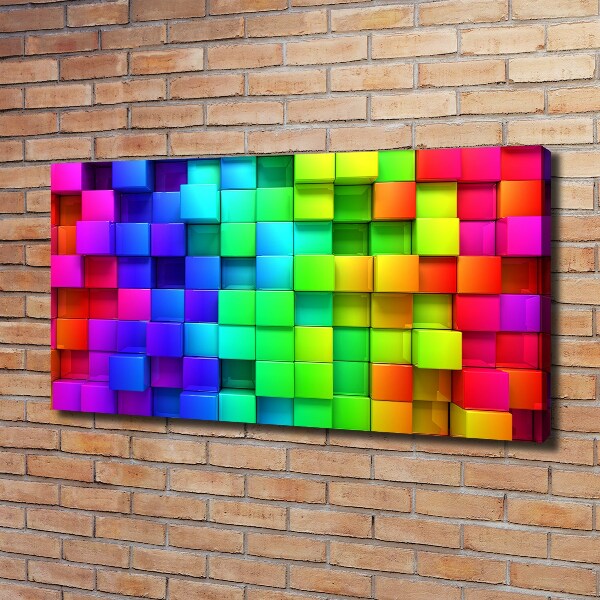 Quadro stampa su tela Scatole colorate