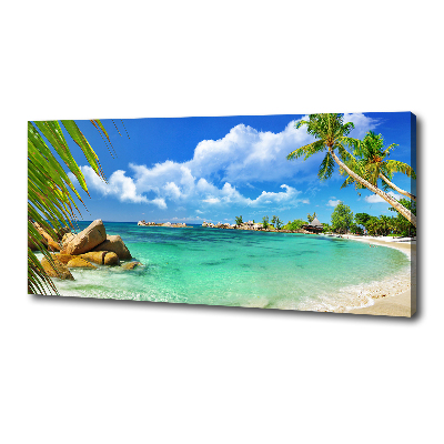 Quadro su tela Spiaggia delle Seychelles
