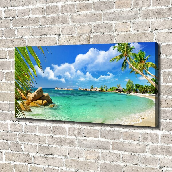 Quadro su tela Spiaggia delle Seychelles