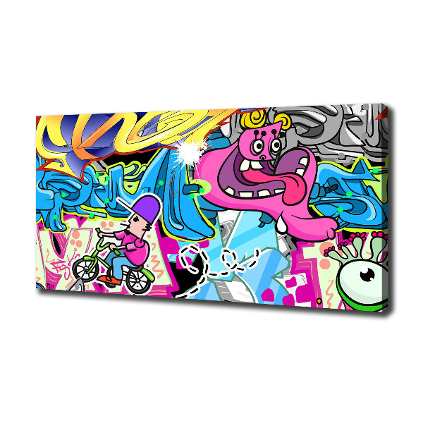 Quadro stampa su tela Graffiti