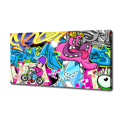 Quadro stampa su tela Graffiti