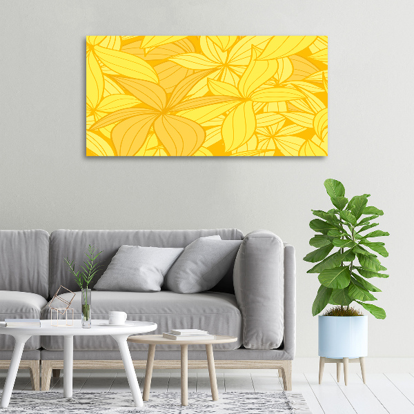 Quadro su tela Sfondo di fiori gialli
