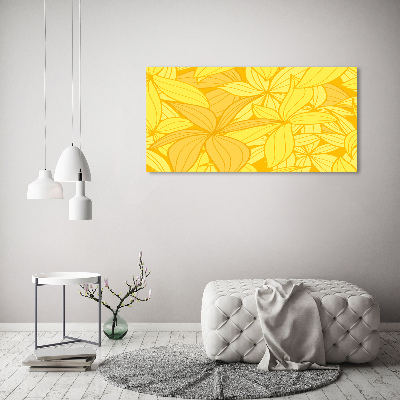 Quadro su tela Sfondo di fiori gialli