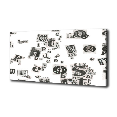 Quadro stampa su tela Lettere da un giornale