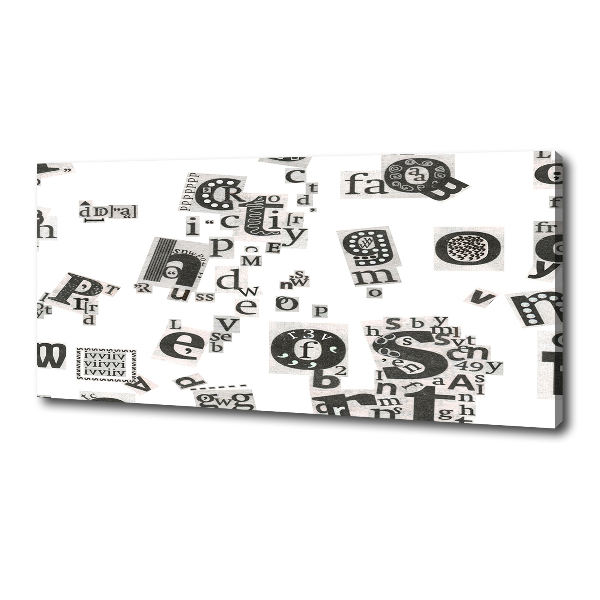 Quadro stampa su tela Lettere da un giornale