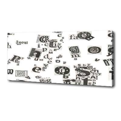 Quadro stampa su tela Lettere da un giornale