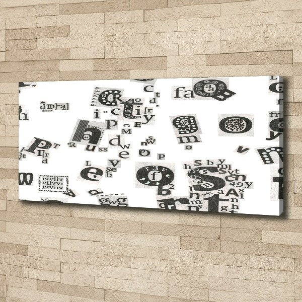 Quadro stampa su tela Lettere da un giornale