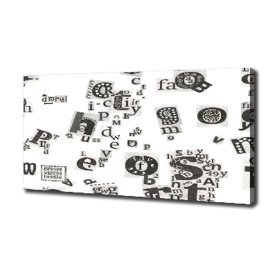 Quadro stampa su tela Lettere da un giornale