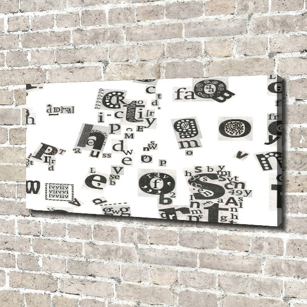 Quadro stampa su tela Lettere da un giornale