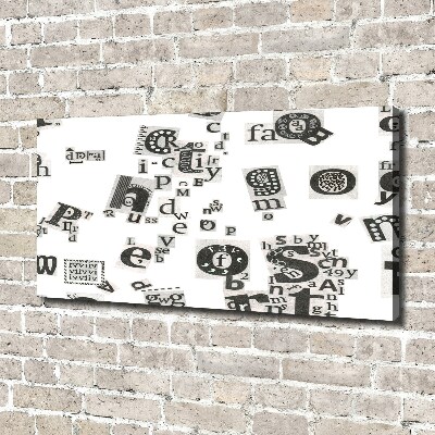 Quadro stampa su tela Lettere da un giornale