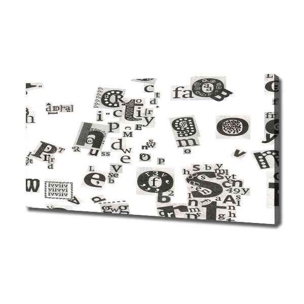 Quadro stampa su tela Lettere da un giornale