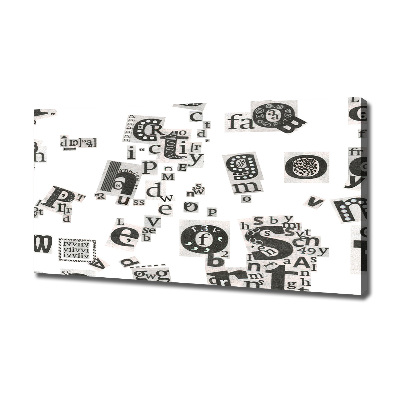 Quadro stampa su tela Lettere da un giornale