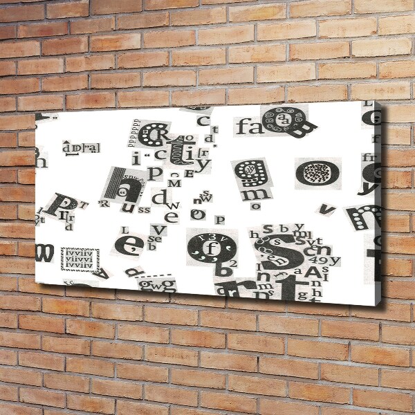 Quadro stampa su tela Lettere da un giornale