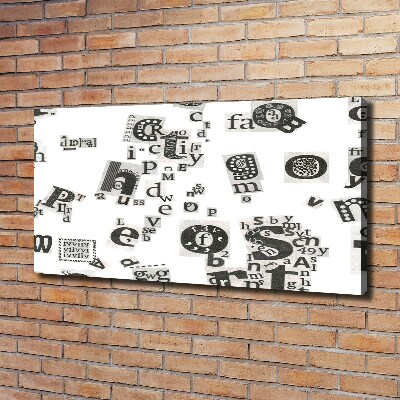 Quadro stampa su tela Lettere da un giornale