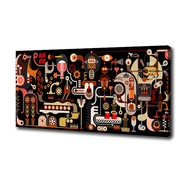 Quadro su tela Produzione del caffè