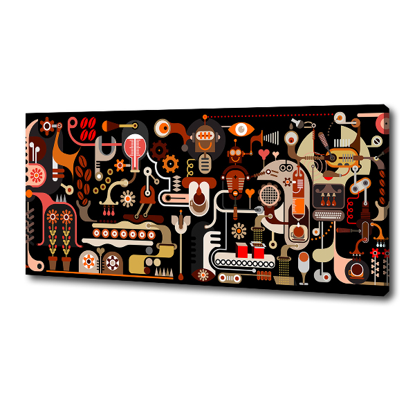 Quadro su tela Produzione del caffè