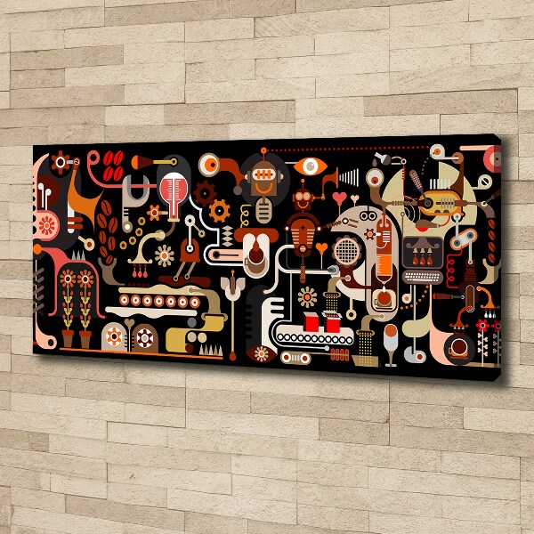 Quadro su tela Produzione del caffè