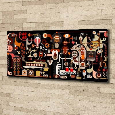 Quadro su tela Produzione del caffè