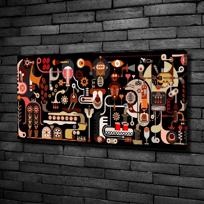 Quadro su tela Produzione del caffè