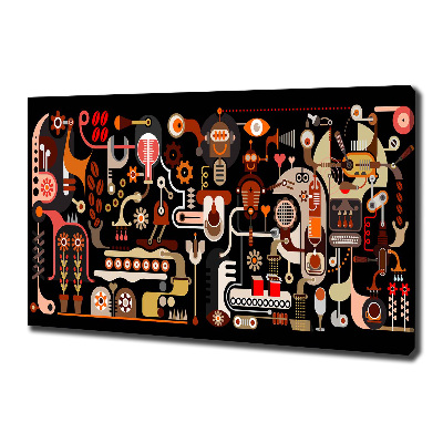 Quadro su tela Produzione del caffè