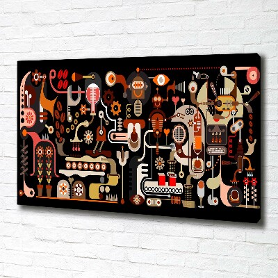 Quadro su tela Produzione del caffè