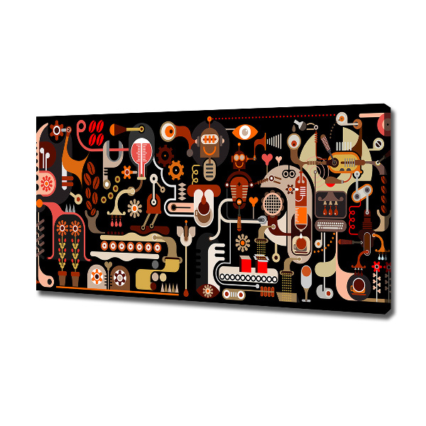 Quadro su tela Produzione del caffè