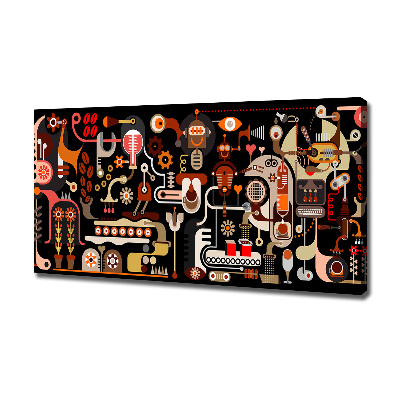 Quadro su tela Produzione del caffè