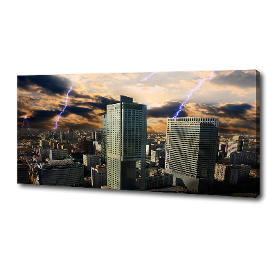 Quadro su tela Tempesta su Varsavia