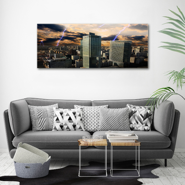 Quadro su tela Tempesta su Varsavia