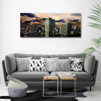Quadro su tela Tempesta su Varsavia