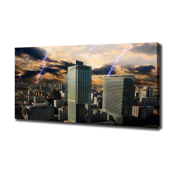 Quadro su tela Tempesta su Varsavia