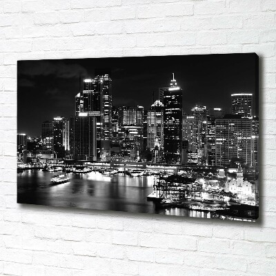 Foto quadro su tela Sydney di notte