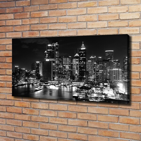 Foto quadro su tela Sydney di notte