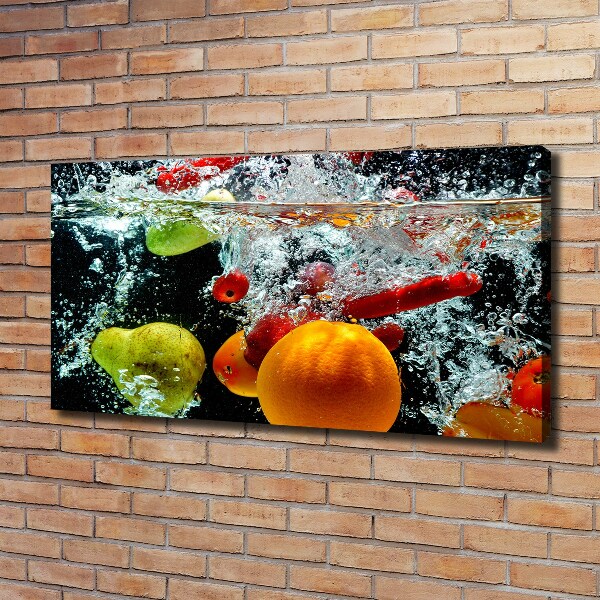 Foto quadro su tela Frutti sott'acqua