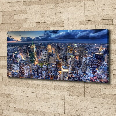 Quadro su tela Vista a volo d'uccello di New York