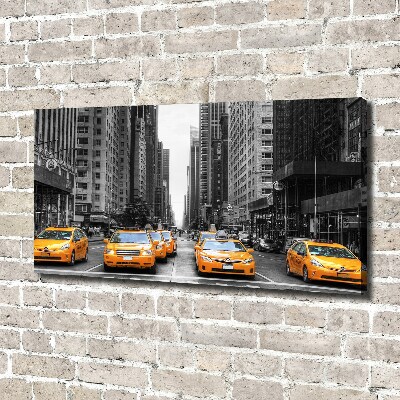 Quadro stampa su tela Taxi di New York