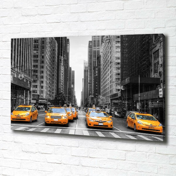 Quadro stampa su tela Taxi di New York