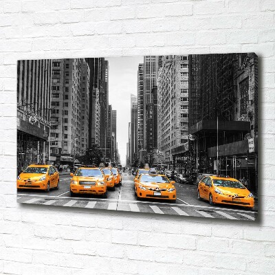 Quadro stampa su tela Taxi di New York