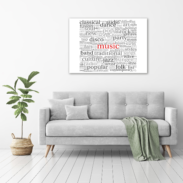 Quadro su tela Generi musicali