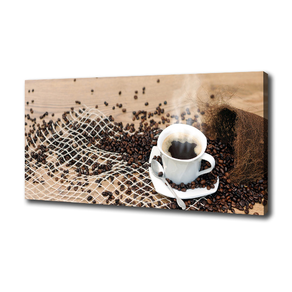 Foto quadro su tela Caffè e chicchi di caffè