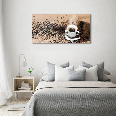 Foto quadro su tela Caffè e chicchi di caffè