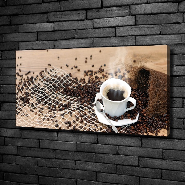Foto quadro su tela Caffè e chicchi di caffè