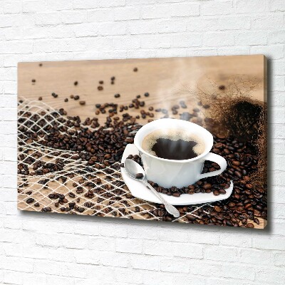 Foto quadro su tela Caffè e chicchi di caffè