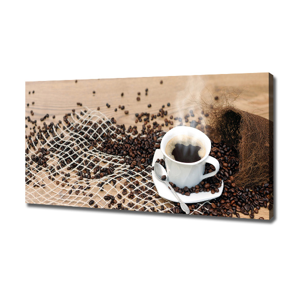 Foto quadro su tela Caffè e chicchi di caffè